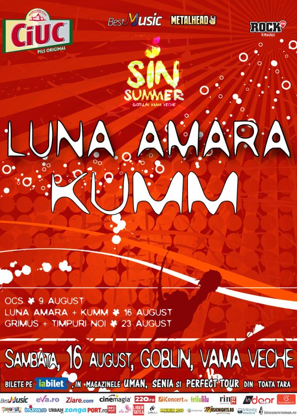 Luna Amara si Kumm canta pe 16 august in Goblin din Vama Veche